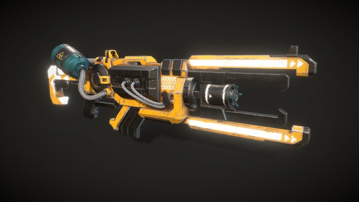 Heavy Assault Rifle 3D Model