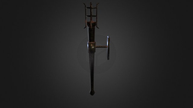 Medieval Torch 3D Model