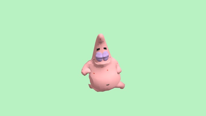 Patrick Star (Plain) - The SpongeBob Movie Game 3D Model
