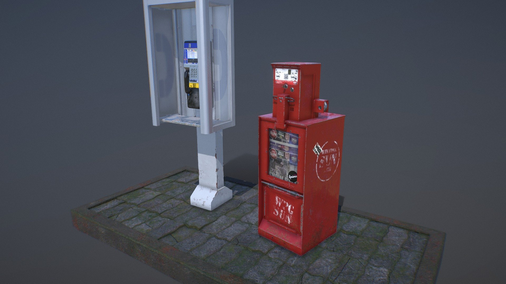 Generic Street Corner - 3D model by unorthodoxfoxxy [1b92eba] - Sketchfab