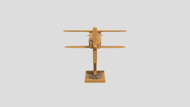 Avion De Madera 3D Model