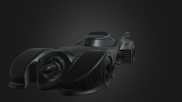 Batmobile 1989 3D Model