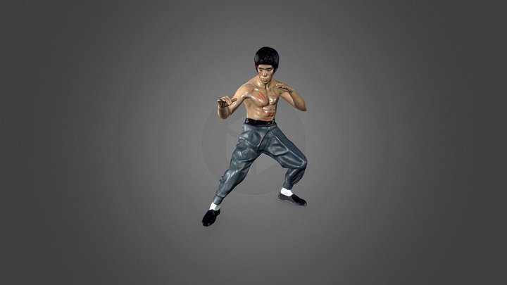 Bruce Lee statue_scan01 3D Model