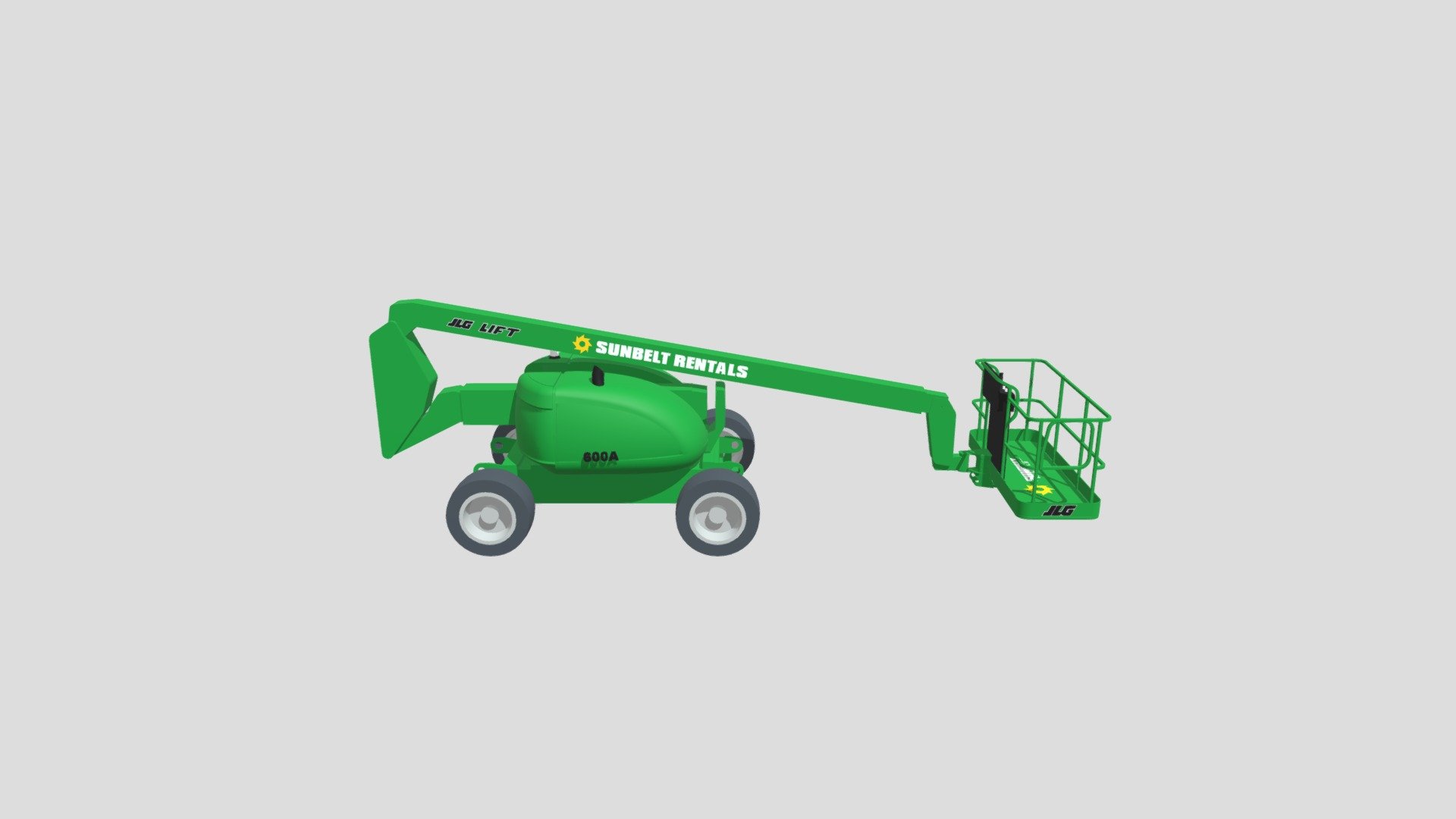 Sunbelt Rentals Articulating Boom Lift 600A 3D model by bimstore