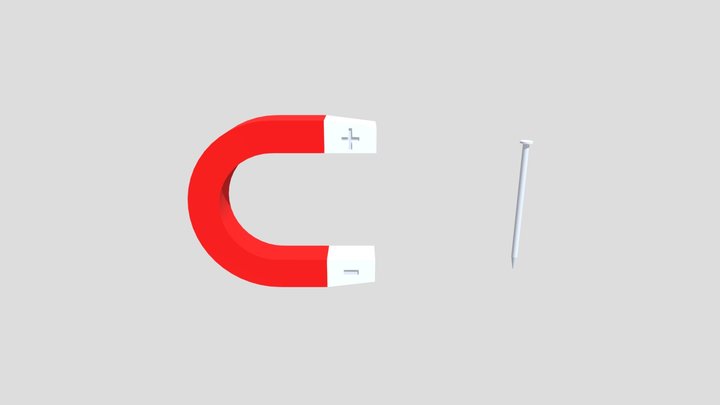 U Magnet Animasi 3D Model