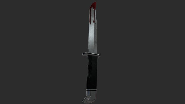 Scream Hunting Knife 3D Model