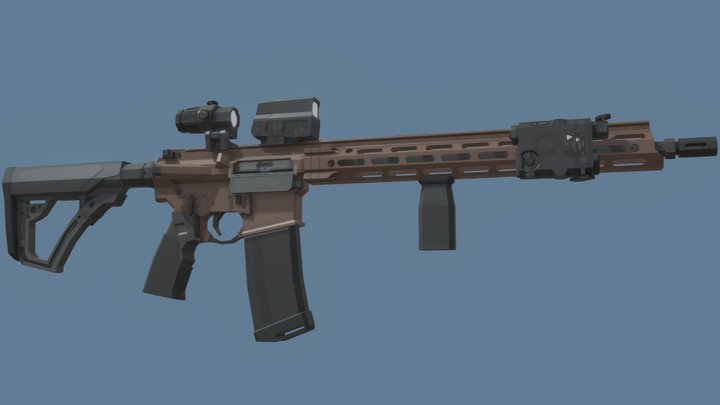 Daniel's Defense M4 V7 3D Model