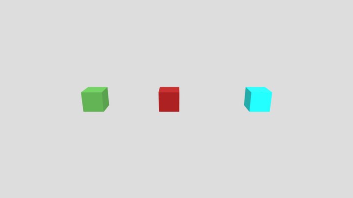 Duplicate Cube 3D Model