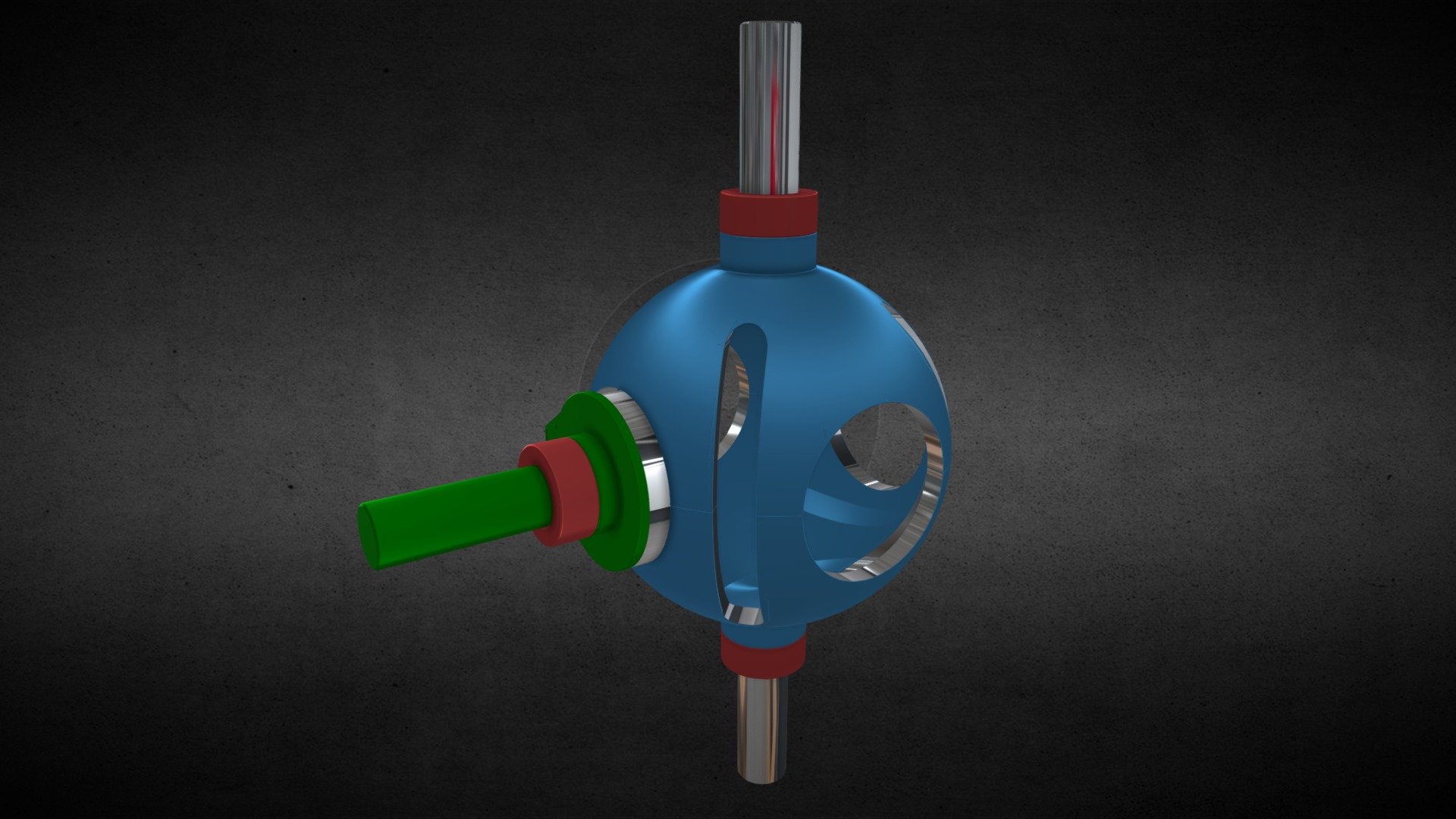 Double Geneva 3D Mechanism