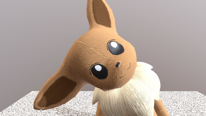 Eevee Plushie 3D Model