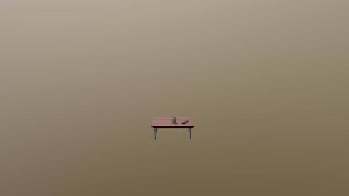 Table Scene 3D Model