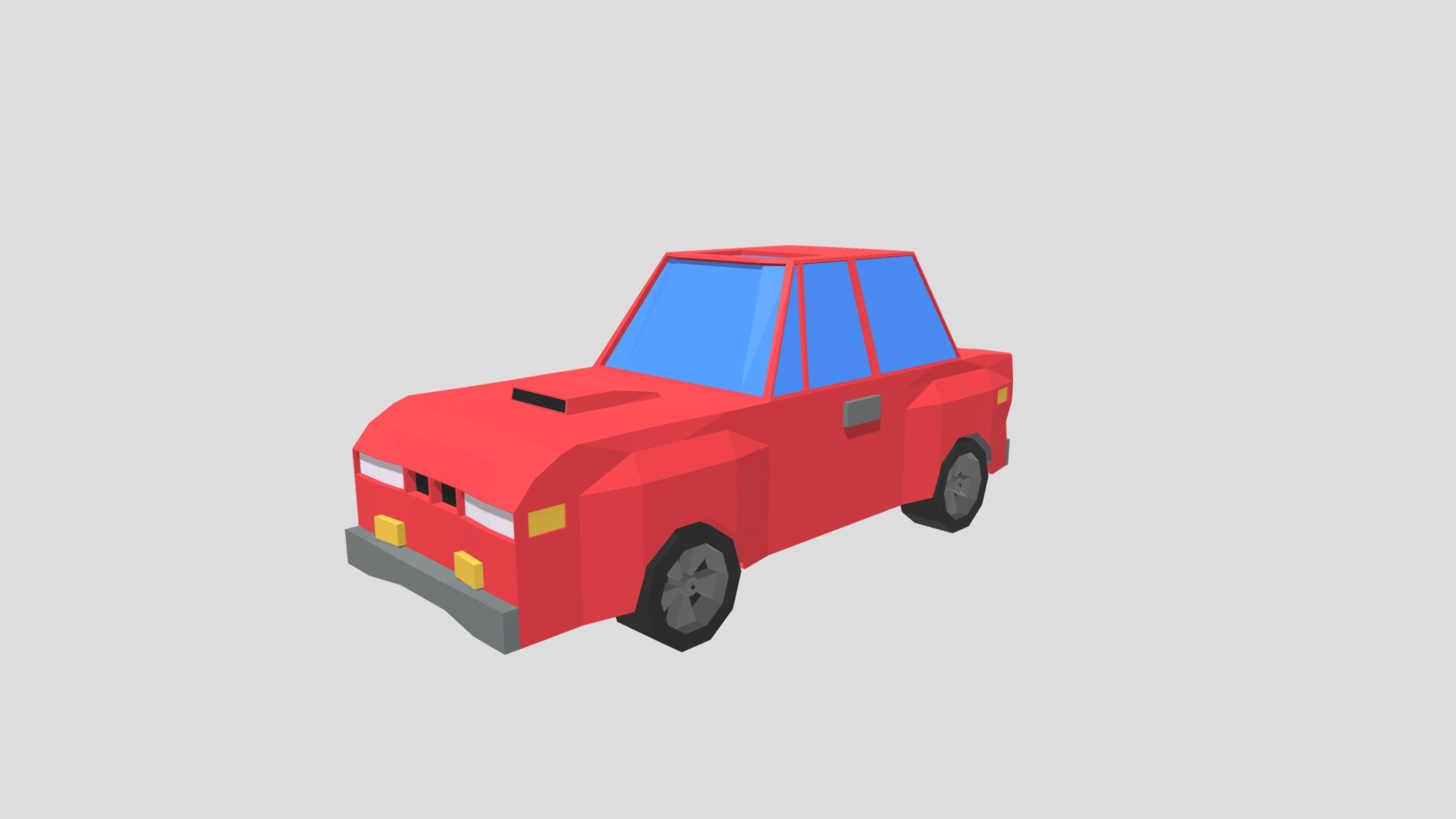 Low Poly Sedan 2nd gen