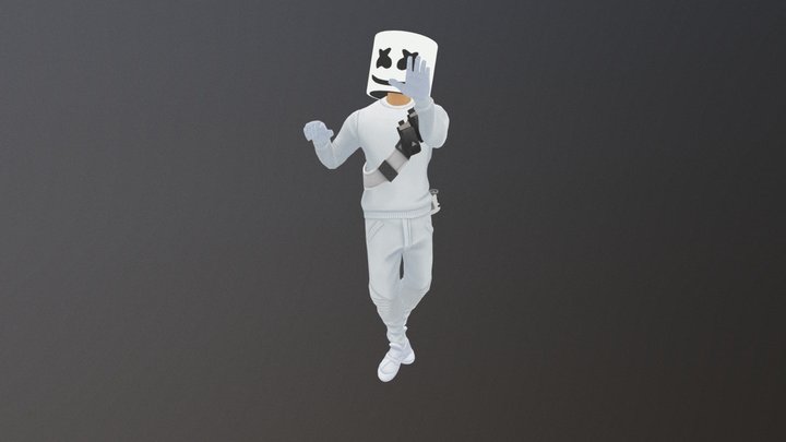 Marshmallow Doing Shimmer 3D Model