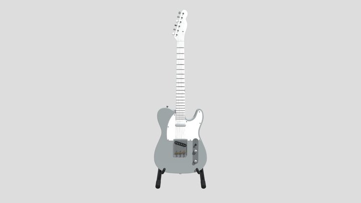 Telecaster With Stand – Kostenloses 3D-Modell STL