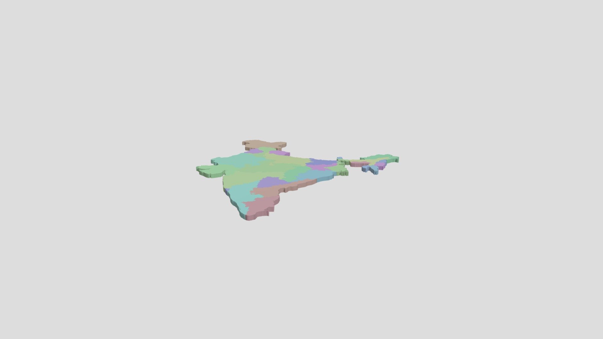India Map - Download Free 3D model by Unity Guruji (@gamitprashant65 ...