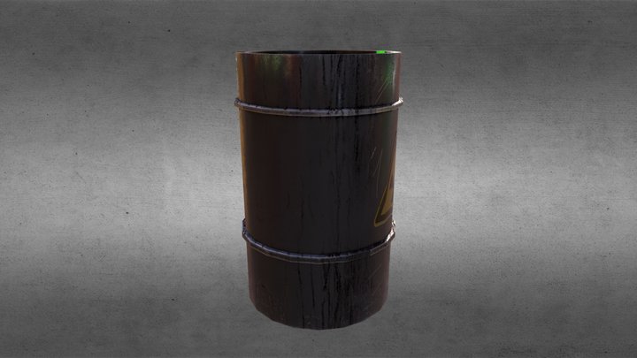 Metal barrel 3D Model