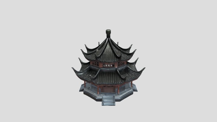 Chinese hut 3D Model