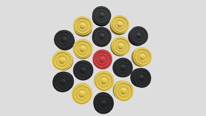 Carrom coins – Modello 3D gratuito STL