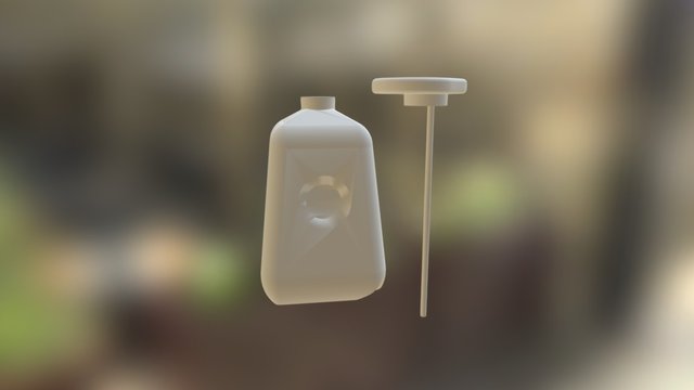 Milk Beside Capp 3D Model