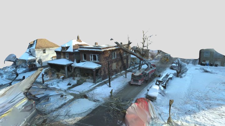 Chicago House Fire Vacant 6759 – Modello 3D gratuito STL