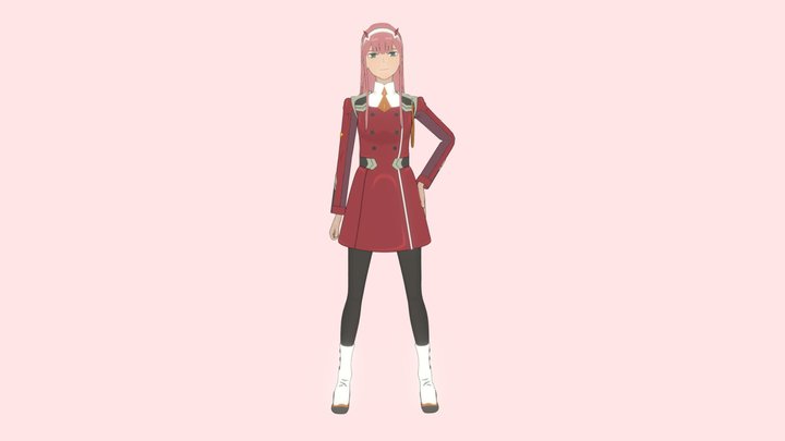 ZeroTwo - Darling in the FrannXX 3D Model