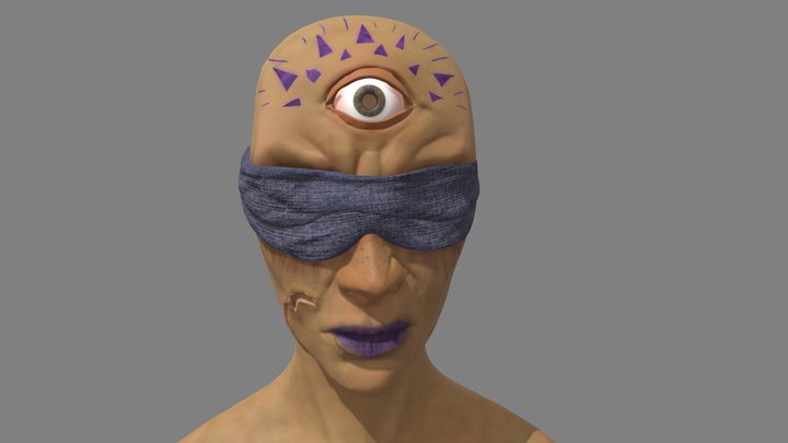 Cyclops Woman 3D Model