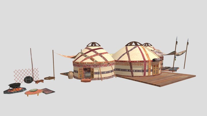 Юрты башкир 3D Model