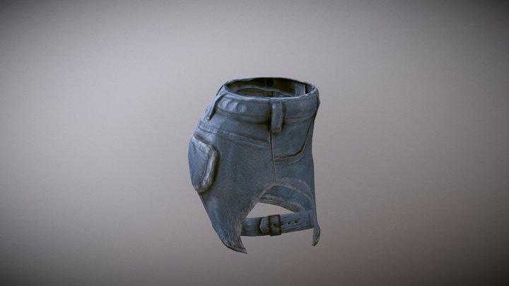 jeans shorts 3D Model