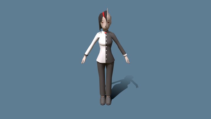 Low Poly Character Model 3D Model