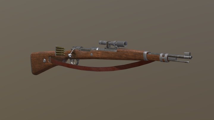 Kar98k with ZF4 3D Model