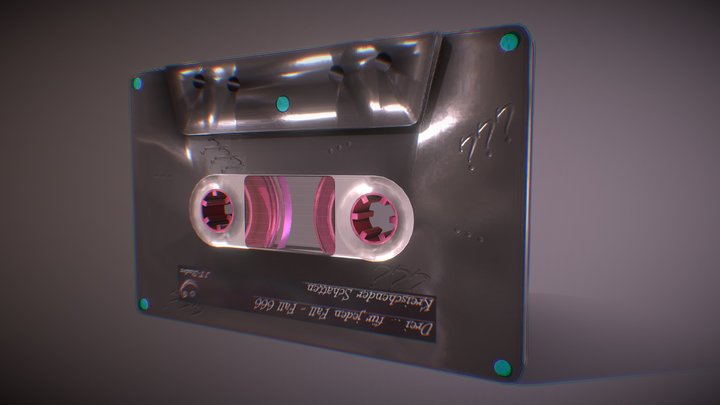 "Die drei Punkte für jeden Fall"  Audiobook Tape 3D Model