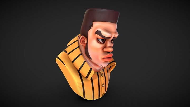 Character bust 2 3D Model
