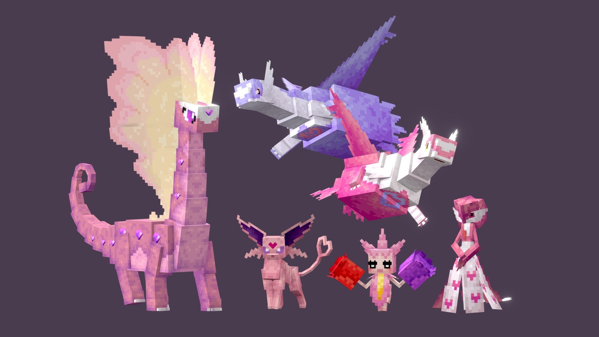 Valentine's Skins [BlockéMon] - 3D model by talchao [1ba5358] - Sketchfab