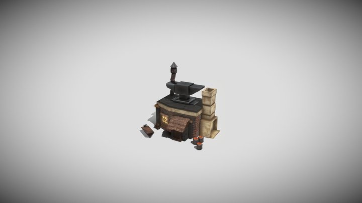 Blacksmith Workshop 3D Model