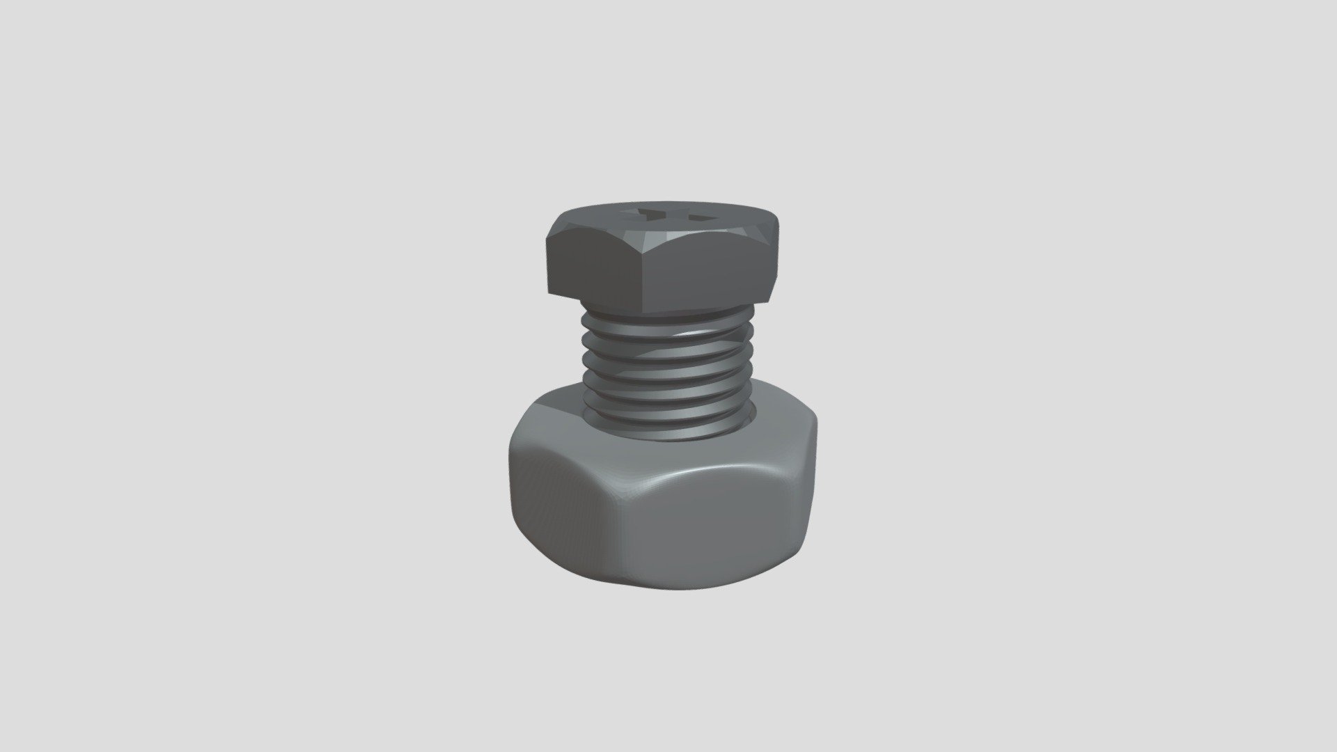 Nut & Bolt Download Free 3D model by Niclas Westergaard