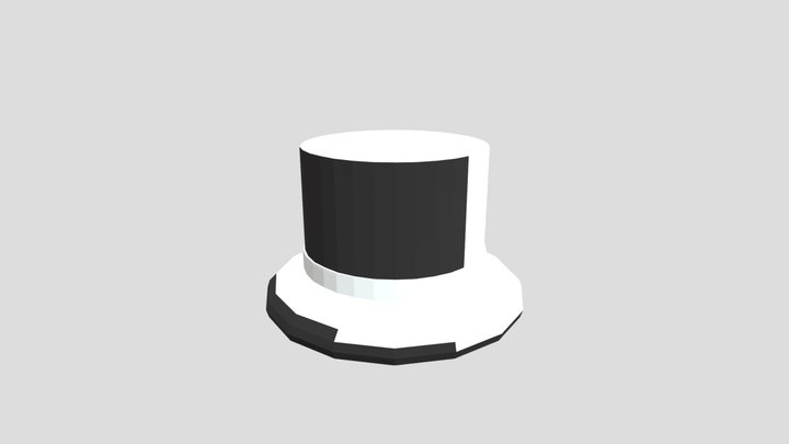 Top Hat-painted 3D Model