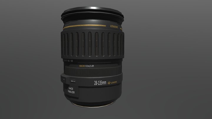Camera lens 3D Model