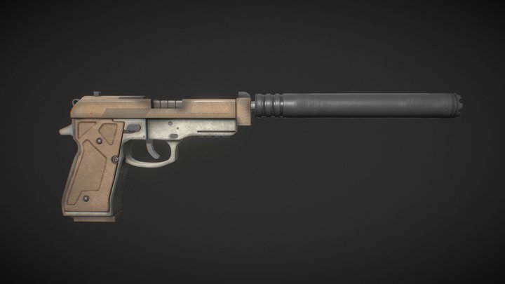 M9 Beretta Gun 3D Model