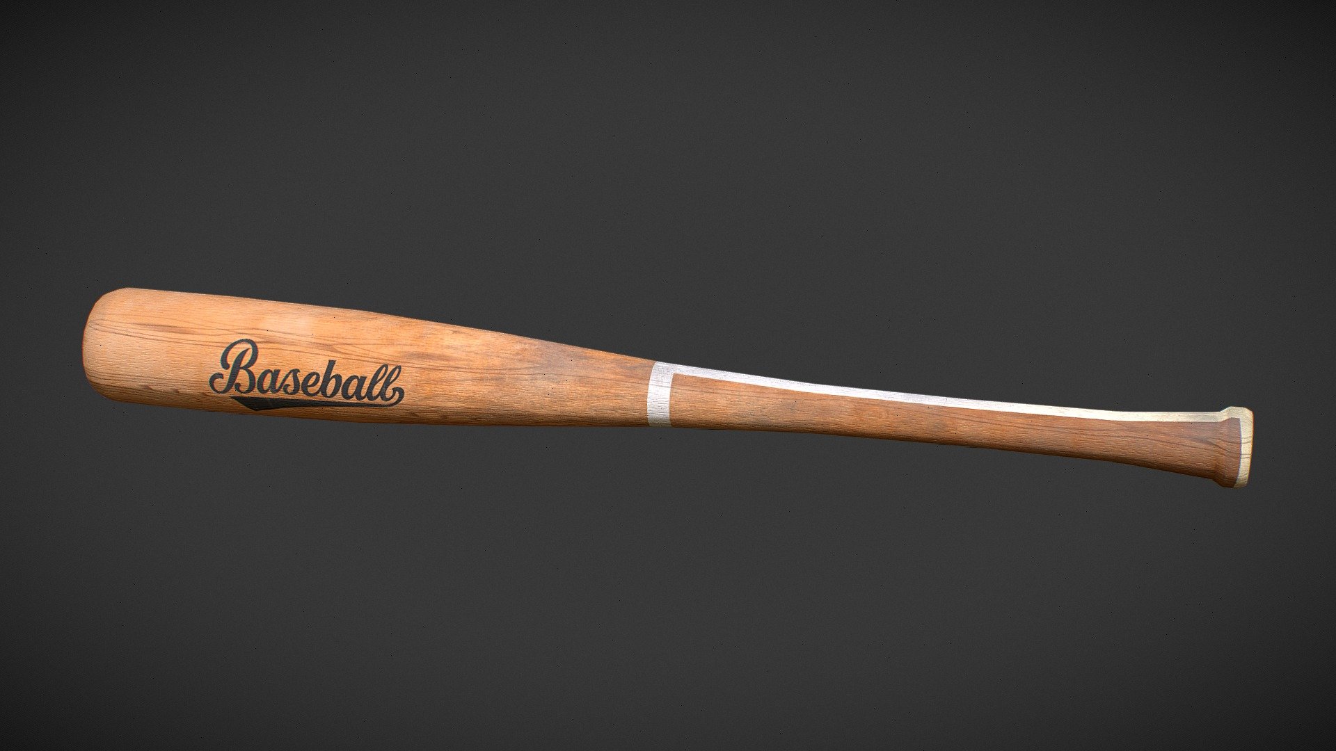 Baseball Bat Game Ready Buy Royalty Free 3D model by jespermolander3d