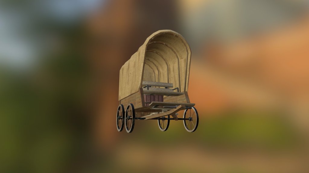 Wild West Wagon - 3D model by krasiopea [1ba7d93] - Sketchfab