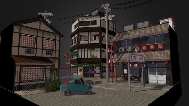 City scene Tokyo 3D Model