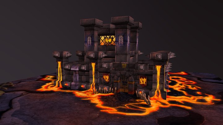 Evil Lord Castle 3D Model