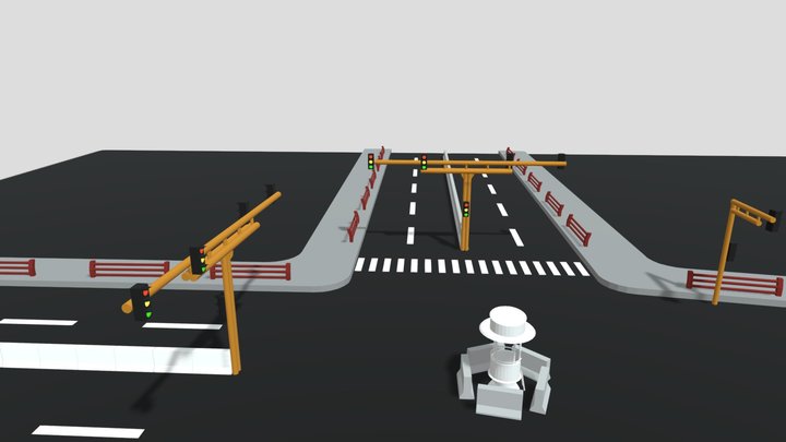 TRAFFIC ROAD PROJECT 3D Model