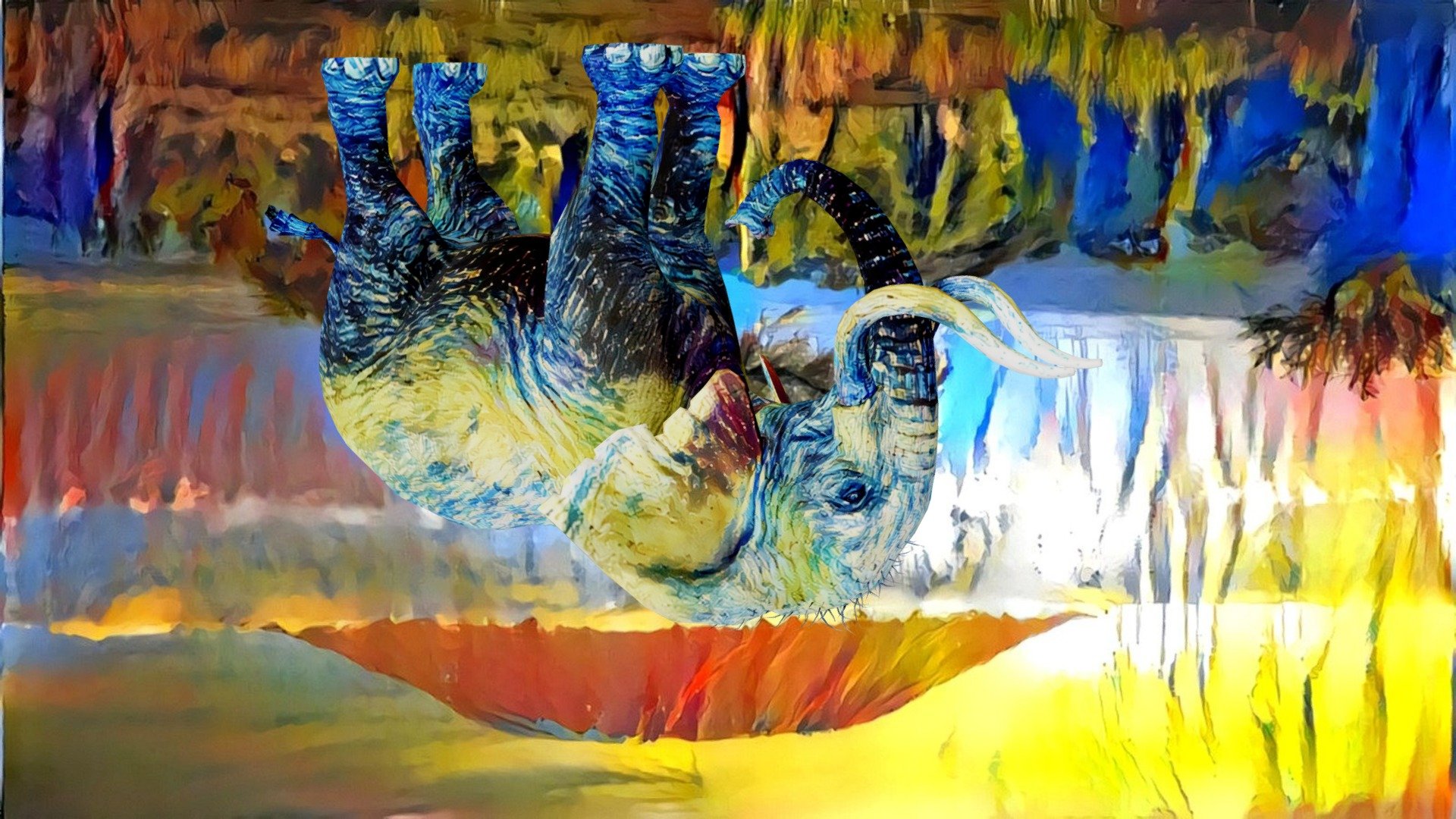 Hide the Elephant - G. Baselitz Version
