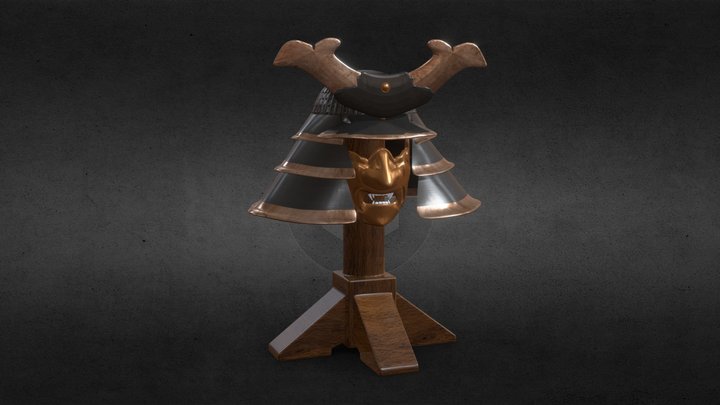 samurai helmet 3D Model