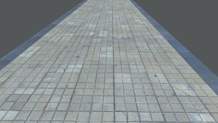 Sidewalk Tiles01 3D Model
