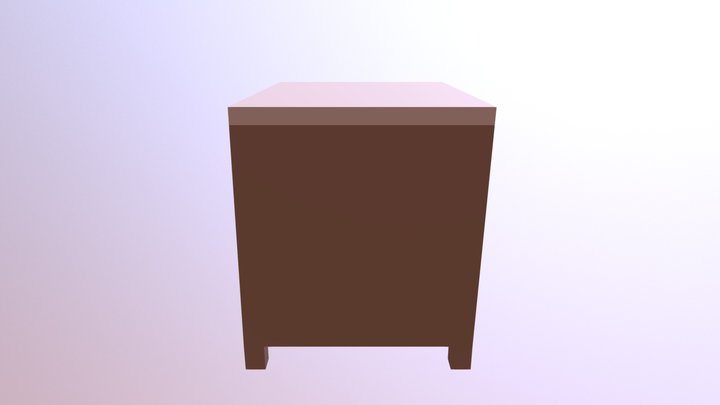 Nightstand Simple 3D Model
