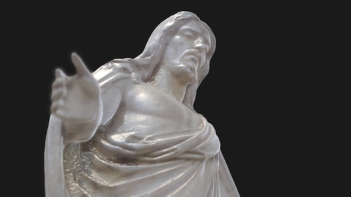 Cemetery Statue 3D Model