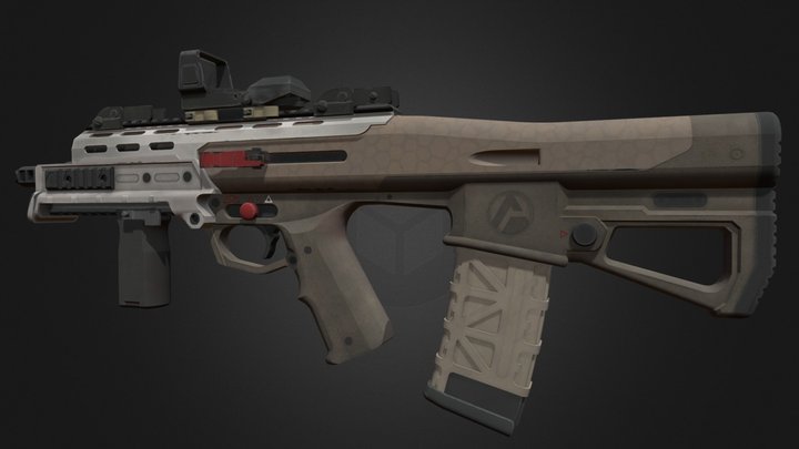 SUNDA MK2 300 Bullpup 3D Model
