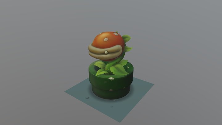 Mario Piranha Plant. 3D Model